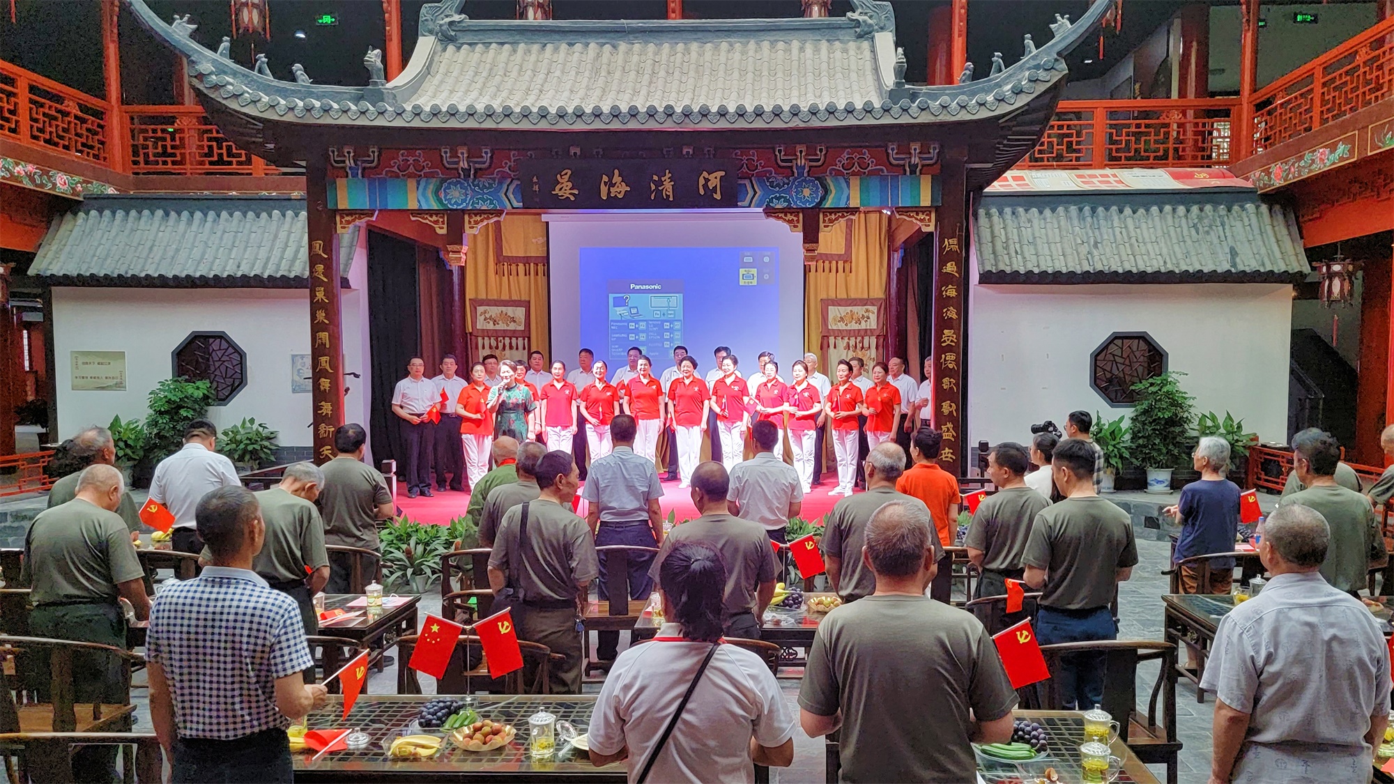 淮安中洲岛上演一场红色大戏